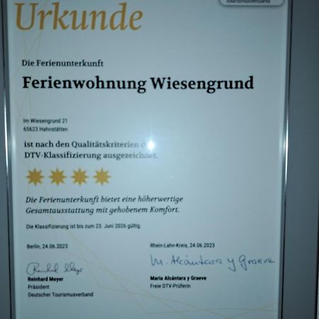 Ferienwohnung Wiesengrund Hahnstatten 外观 照片